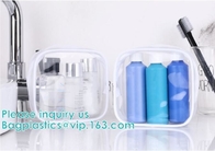 glitter pvc makeup bag for girl, Organizer Pouches ToteTravel Toiletry Bags Transparent PVC Cosmetic Bag, handle carrier
