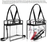 promotion pvc handle bag, customised shopping bags fashion clear pvc zipper bags transparent, clear plastic zipper bag w