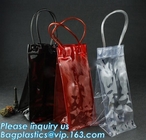 oem produced cooler pvc wine bag, ice bag for wine bottle/ PVC ice bag, bottle cooler dry ice bag for bar, restaurant