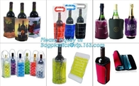 oem produced cooler pvc wine bag, ice bag for wine bottle/ PVC ice bag, bottle cooler dry ice bag for bar, restaurant