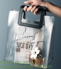 Fashionable Colorful Eco Friendly Reusable Shopping Bags PVC Storage Handle And Accept