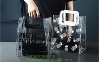 Fashionable Colorful Eco Friendly Reusable Shopping Bags PVC Storage Handle And Accept