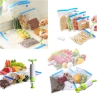 Vacuum Stand Up Plastic Bags , Food Storage Bags 2 Pack Vacuum Sealer Rolls Shrink