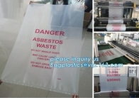 Heavy Duty Autoclavable Biohazard Bags Asbestos Packaging Industrial