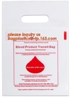 Blood Autoclavable Biohazard Waste Bags Zipper Pouch For Medical Specimen