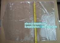fashion disposable clear ldpe poly laundry suit garment packaging dry cleaning cover plastic bag for clothes on roll