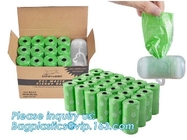 Nappy Baby Disposable Diaper Sacks, Degradable scented disposable baby diaper sack, green tie handle baby diaper sack