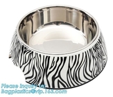 Dual-Purposed Dog Water Food Feeder Plastic Double Pet Bowls, Collapsible dog bowl plastic feeder pet cat food foldable