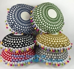 Ethnic Reusable Eco Bags Indian Mandala Style Meditation Pillow Embroidered Suzani