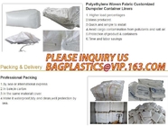 Waterproof PE Plastic Drawstring Dumpster Container Liners for waste disposal,Drawstring Dumpster Container Liners also