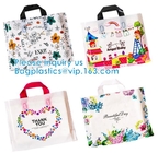 Biodegradable Compostable Jewelry Clothing Packaging Bags with Handle Christmas Wedding Party Candy Gift Bags